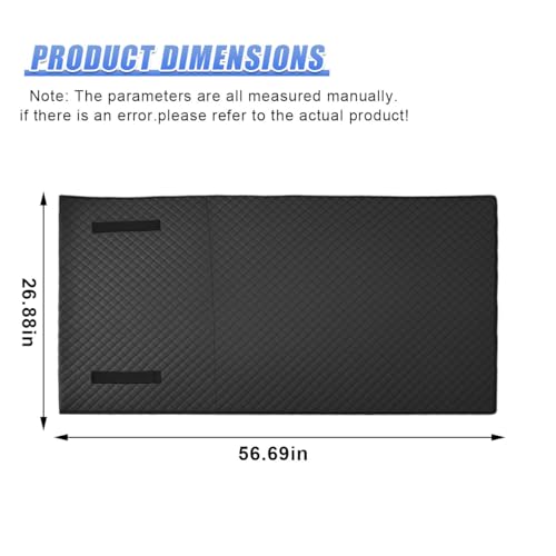YoRise Foldable Car Repair Pad, Under Car Rolling Creeper Mat for Low Clearance, Portable Automotive Mechanic Creeper Pad Accessories for Special Roads, Long-Distance Trucks (Black)