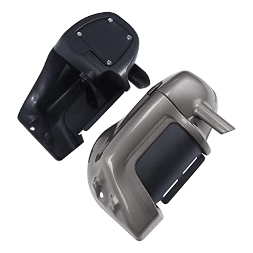 TCT-MOTORPARTS Pewter Pearl Lower Vented Fairings Glove Box Fit For Harley Touring Road King FLT CVO Road Street Electra Glide 1983-2013 - color: Color #1