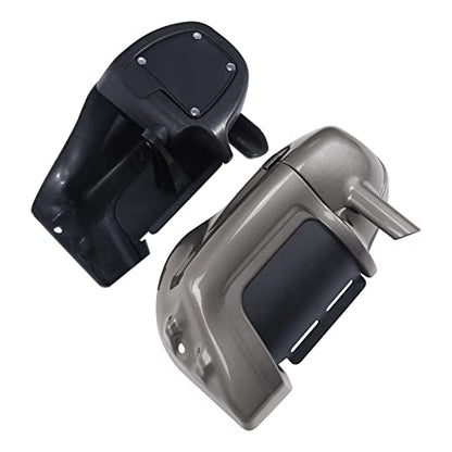TCT-MOTORPARTS Pewter Pearl Lower Vented Fairings Glove Box Fit For Harley Touring Road King FLT CVO Road Street Electra Glide 1983-2013 - color: Color #1