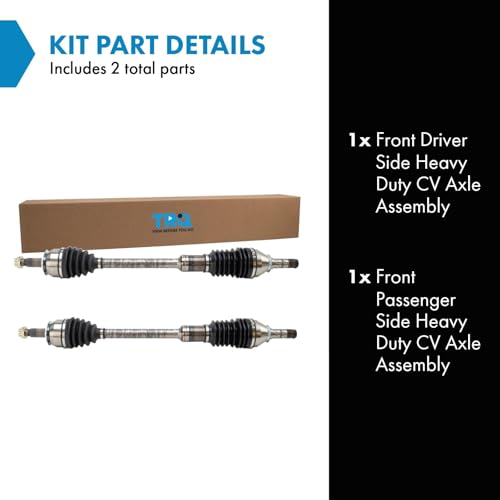 TRQ Front Driver and Passenger Side CV Axle Assembly Set 2 Piece - style: CSA34108