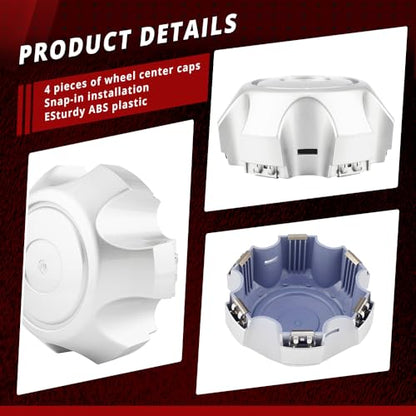 RTrhinotuning 6 in Wheel Center Caps for 1992-1996 Land Cruiser 4260360200