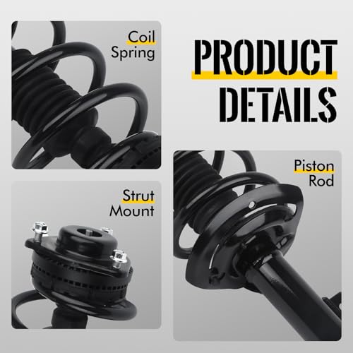 KUSATEC Front Complete Struts Shock Absorber 172510 172509