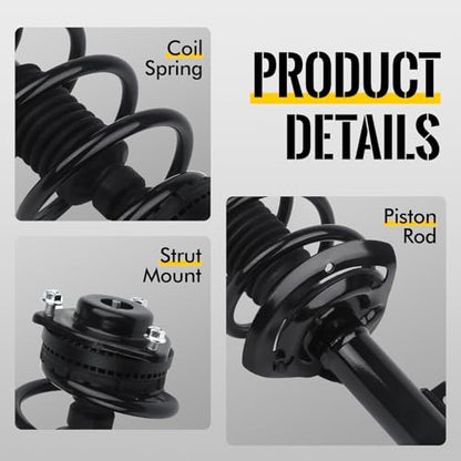 KUSATEC Front Complete Struts Shock Absorber 172510 172509