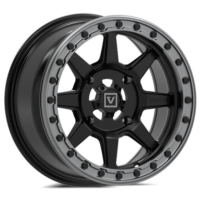 15x7 Valor Offroad V13 Satin Black BEADLOCK UTV Wheel 4x156 (10mm)