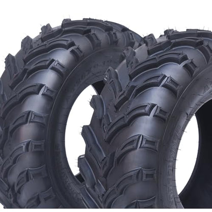ATV Tire Set Of 4 AT25x8-12 Front ＆ AT25x10-12 Rear All Terrain ATV UTV Off-Road Tires12 inch atv tires, 6PR Tubeless. - size: QD 137 25x8-12＆25x10-12