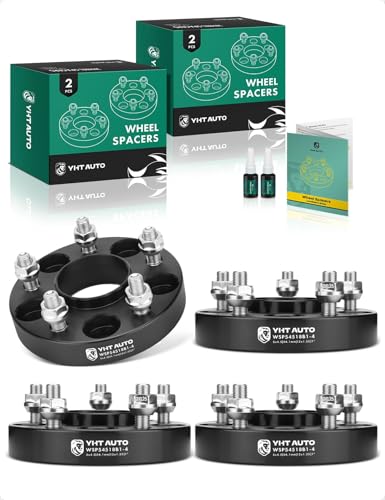 YHTAUTO 5x4.5 Hub Centric Wheel Spacers 1 Inch for Nissan, Infiniti - color: Black, size: 1" ( 4 Pcs )