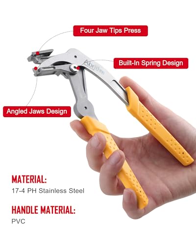 Car Clip Pliers, Panel Clip Removal Tool for Plastic Fasteners, Orange - color: Orange