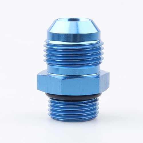 AC PERFORMANCE -10 AN Male Flare to -8 ORB Fitting Aluminum Blue - color: Blue, size: 10AN to 8AN ORB
