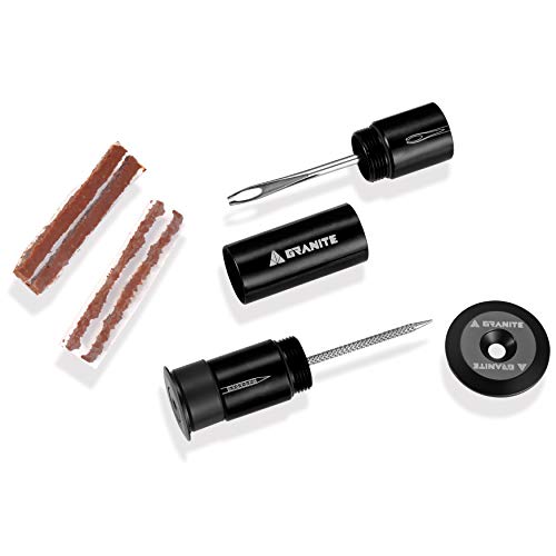 Granite Stash Tubeless Flat Tire Repair Kit (Black) - color: Black