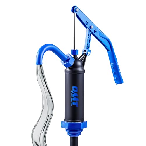 OMT 55 Gallon Drum Pump, Fits 5 to 55 Gallon Drums & Barrels - color: Black Lever Action Reinforced PP Pump