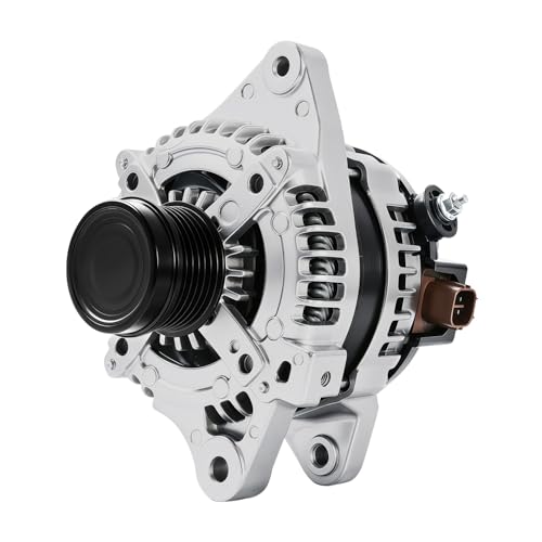11385N Alternator 1.8L L4 Replacement for Toyota Corolla 2009-2010, Matrix 09-10, Pontiac Vibe 09-10, Scion xD 08-14, 12897, 1042102800, 0986CR6103, AL3370X, 6-Groove Clutch Pulley, 100 Amp - size: 11385N