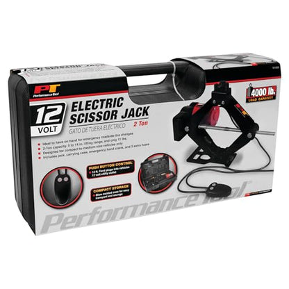 Performance Tool W1609 2 Ton 12V Remote Control Electric Scissor Jack - style: 2 Ton (4,000 lbs) Electric Scissor Jack