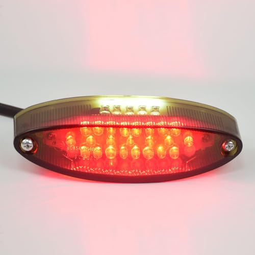 Motorcycle Tail Light, ATV Brake License Plate Rear Lights (Smoke) - color: Smoke