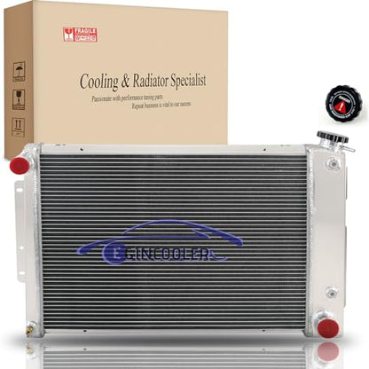 3 Row Radiator for 1967-1969 Chevy Camaro Pontiac Firebird Big Block 23''W - size: 3 Row