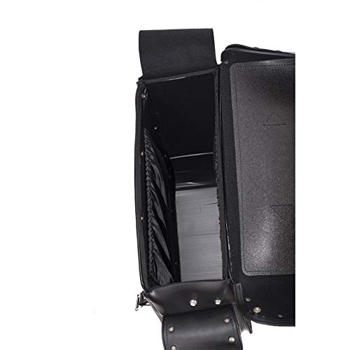 Motorcycle Biker Studded PVC Saddle Bags Set – Cruiser Luggage for Touring & Travel, Heavy Duty Saddlebags for Bikes