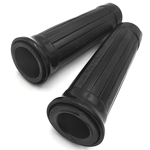 XKMT-Skull Style Hand Grips 1" Handlebar Compatible with H-D XL 883 Hugger Sportster Cruiser Black [B0125VOQ4W]