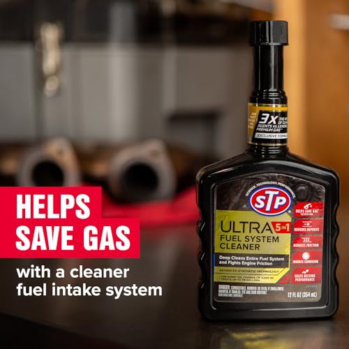 Ultra 5 in 1 Fuel System Cleaner by STP (R), Fuel Additive for At-Home Fuel Treatment for Vehicles, 12 OZ