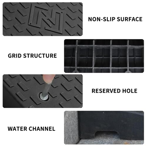 Curb Ramps for Driveway 2.8 Inch Rise 2 Pack - size: 2.8''Height