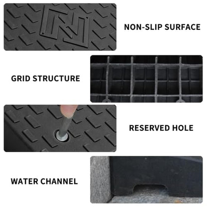 Curb Ramps for Driveway 2.8 Inch Rise 2 Pack - size: 2.8''Height