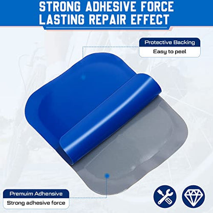 Tallew 60 Pcs Tire Patch Kit Heavy Duty Rubber, 2.56 x 3.15 Inch - size: 2.56 x 3.15 Inch