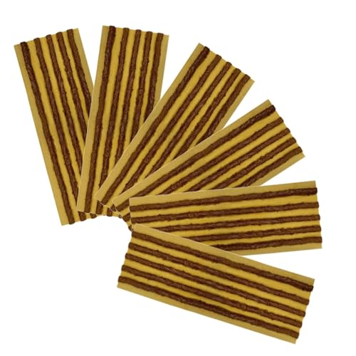 PAX 30Pcs 8" Brown Tire Repair Plugs Kit, Tire Patch Kit, Tubeless Seal Strip to Puncture Repair, Vacuum Tyre Seal String for Motorcycle, Car, Truck, Mower - color: Brown, size: 8"