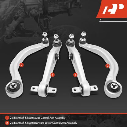A-Premium Front Forward Rearward Lower Control Arm Kit, with Ball Joint