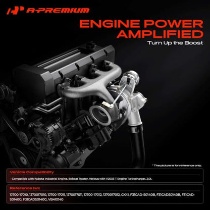 A-Premium RHF3 Complete Turbocharger Turbo Kit with Gasket
