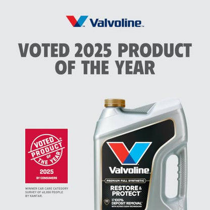 Valvoline Restore & Protect Full Synthetic 0W-20 Motor Oil 5 Quart - size: 5 QT, style: Restore & Protect
