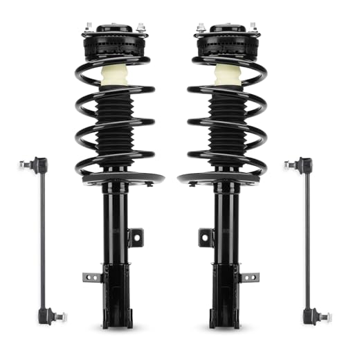 ILONPA (4) Front Struts Shock & Sway Bar Links for 2008-2014 Dodge Avenger