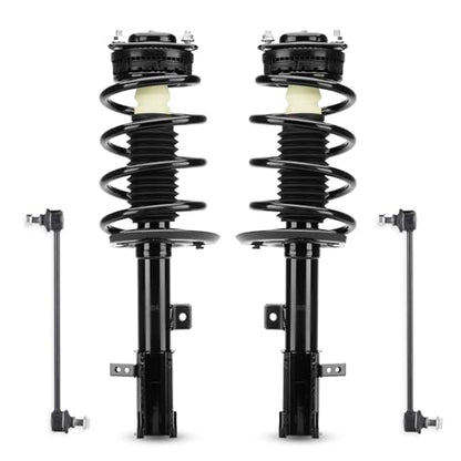 ILONPA (4) Front Struts Shock & Sway Bar Links for 2008-2014 Dodge Avenger