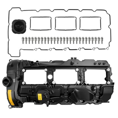 Engine Valve Cover Fits for 2011-2015 335i, 2011-2016 535i, 2011-2018 X5 - size: 11127570292