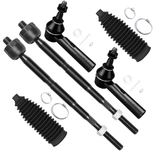 SCITOO 6pcs Front Inner Outer Tie Rod End for Chevy Equinox,for GMC Terrain