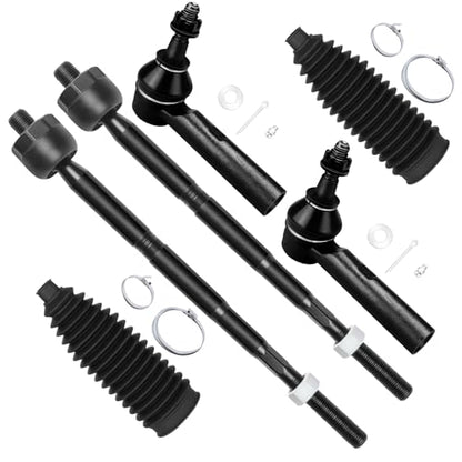 SCITOO 6pcs Front Inner Outer Tie Rod End for Chevy Equinox,for GMC Terrain