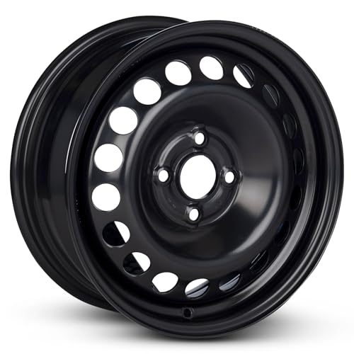 14x5.5 in Steel Wheel Rim 4 Lug 100mm 40mm Offset 59.1mm CB| Powder-Coated Black finish Fits 1995-1999 Nissan Sentra | New OEM Replacement | 403008B700 - size: 14x5.5 inch - Steel