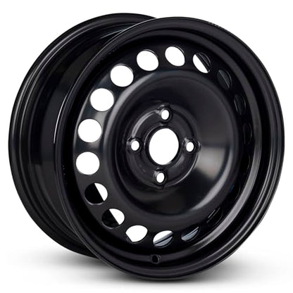 14x5.5 in Steel Wheel Rim 4 Lug 100mm 40mm Offset 59.1mm CB| Powder-Coated Black finish Fits 1995-1999 Nissan Sentra | New OEM Replacement | 403008B700 - size: 14x5.5 inch - Steel