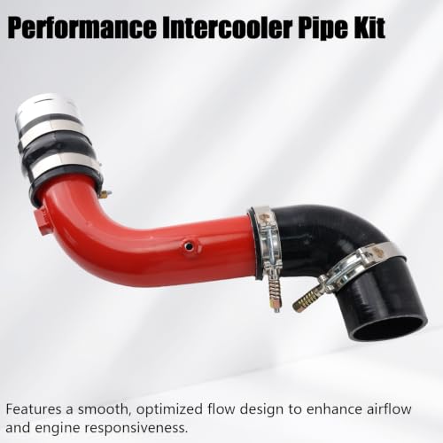 Cold Side Intercooler Pipe Kit for 2017-2024 Ford 6.7L - color: Red