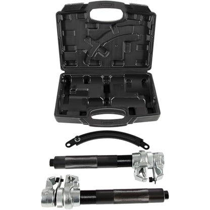 sixcow Upgrade Coil Spring Compressor Tool Automotive, Heavy Duty Macpherson Strut Spring Shock Absorber Compressor Set with Safety Jaws and Holder, Max Load.2645LB for Car Motorcycle Truck ATV UTV