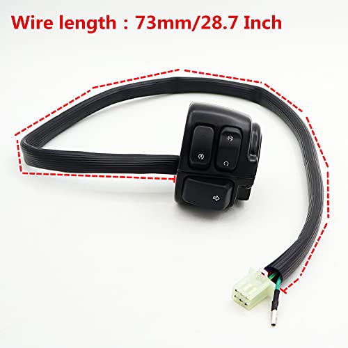 Control Switches Handlebar Wire Harness Horn Turn Signals Light On/Off Switch for Harley 1996-2012