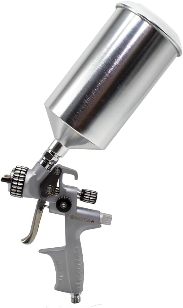 LAUCO KOTA HVLP Spray Gun Nozzle, Compact Aluminum Paint Sprayer (1.3 mm) 60819 - size: 1.3 mm