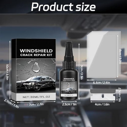 Windshield Chip Repair Kit - Quick Repair Automotive Tool for Windshields