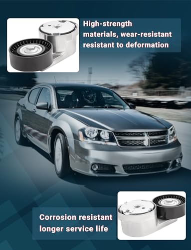 Serpentine Drive Belt Tensioner w/Pulley Kit for Town & Country/Routan - size: 39282