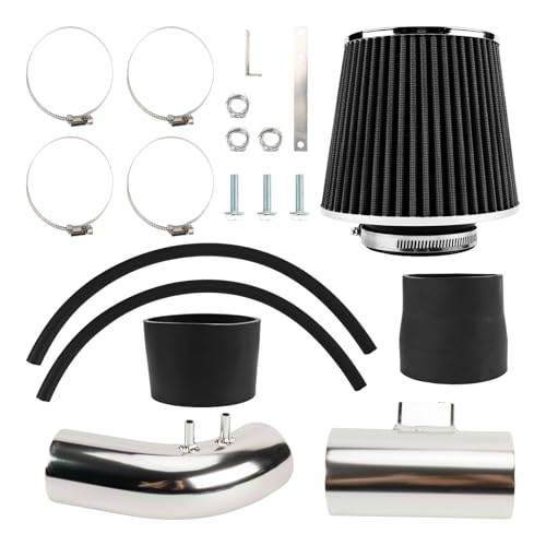 PHILTOP 3" High-Flow Cold Air Intake Kit for 2004-2007 Accord 2.4L, Black