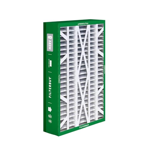 Filterbuy 14.5x27x5 Air Filter MERV 8 Dust & Allergy Defense (2-Pack) - style: 14.5x27x5