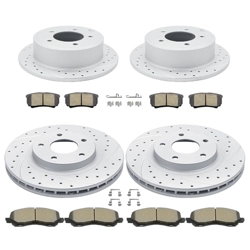 Acinoparts Front & Rear Brake Kit for Chrysler 200 Sebring Jeep Patriot - size: HMBK5303853036