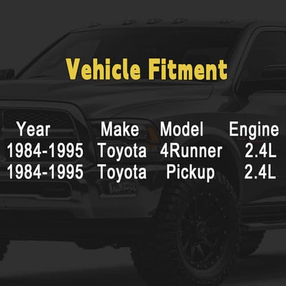 3 Row Aluminum Radiator For 1984-1995 Toyota Pickup 4Runner 22R DLX 2.4L L4 MT, 3 Core Downflow Radiador Automotive Replacement Engine Radiators 1985 1986 1987 1988 1989 1990 1991 1992 1993 94