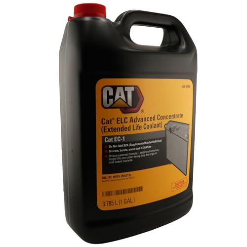 CAT 542-6493 (5426493) ELC Advanced Extended Life Coolant Concentrate – 1 Gallon Bottles (Pack of 2) – Genuine EC-1 Coolant, Dilute with Ion-Free Water, Contains Bittering Agent
