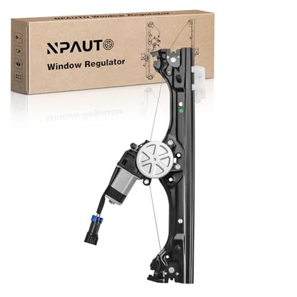 NPAUTO Front Left Driver Side Power Window Regulator with Motor Replacement for Fiat 500 2012 2013 2014 2015 2016 2017 2018 2019, 751-648 - style: Front Driver Side