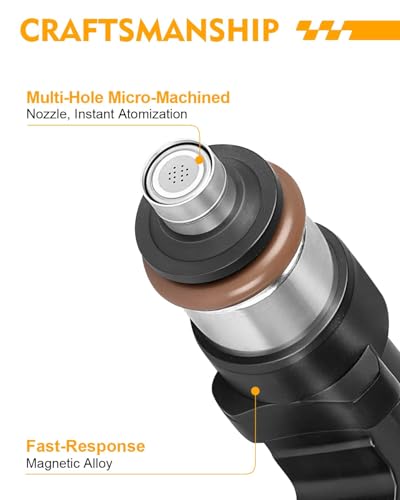 0280158007 Fuel Injectors For:-Nissan Frontier 2006-2014 - size: 0280158007 (8 Pack)