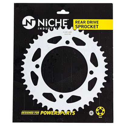 NICHE Drive Sprocket Chain Combo for Yamaha Virago V-Star 250 Route 66 XV250 Front 16 Rear 45 Tooth 520NZ Standard 114 Links - size: Standard Chain