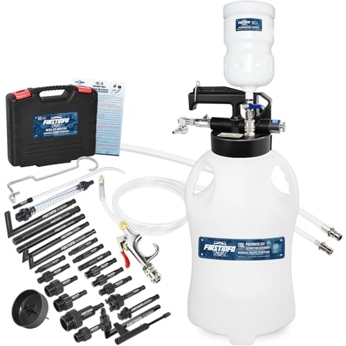 FIRSTINFO Patented 10L ATF/Transmission Fluid Pump, 22 Adapters & Funnel - size: 10 Liter w/22 pcs adapter+Drainer/Refill Kit